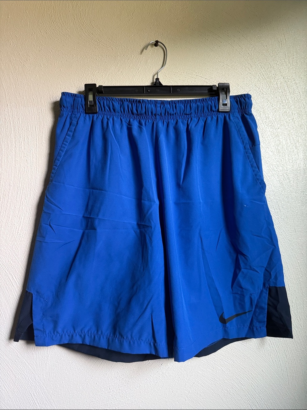 Nike Men’s Royal Blue Athletic Shorts with Black Accents